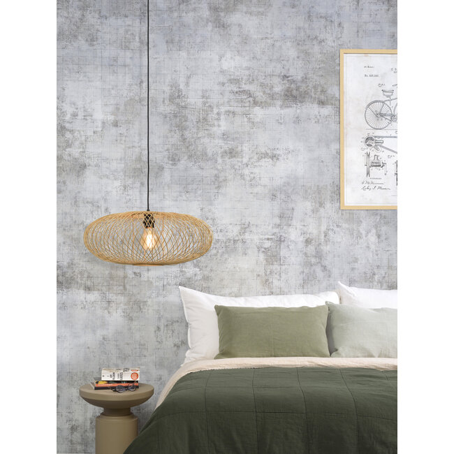 Good&Mojo Hanglamp Cango bamboe ellips dia.60x25cm naturel