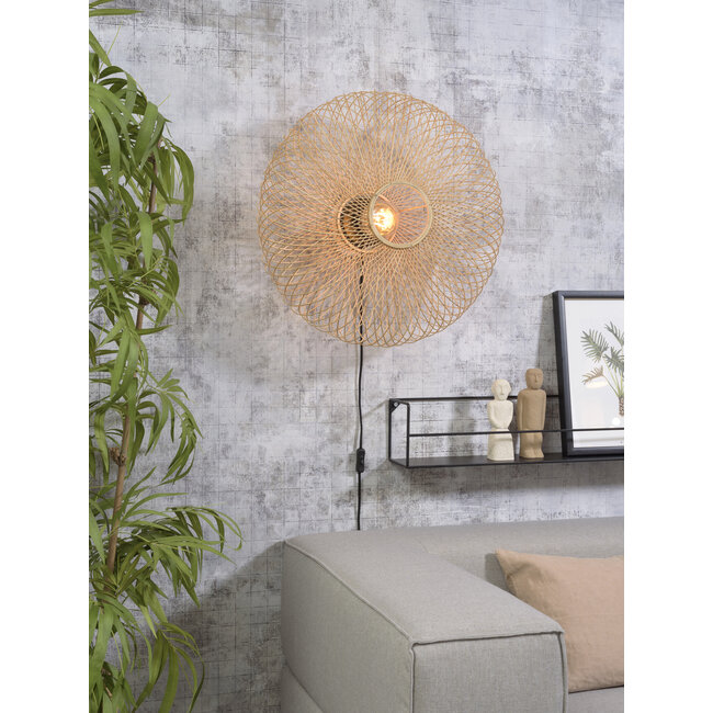Good&Mojo Wandlamp Cango bamboe ellips dia.60x25cm naturel