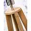 Good&Mojo Vloerlamp bamboe 4-poot Everest linnen zwart