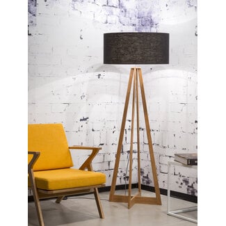 Good&Mojo Vloerlamp Bamboe Everest Zwart