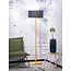 Good&Mojo Vloerlamp Fuji bamboe eco linnen blue denim
