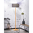 Good&Mojo Vloerlamp Fuji bamboe eco linnen donkergrijs