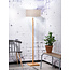 Good&Mojo Vloerlamp Fuji bamboe eco linnen donker