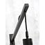 Good&Mojo Vloerlamp Kalimantan zw. h.176cm/kap horiz. 60x15cm zw/nat.