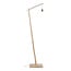 Good&Mojo Vloerlamp Kalimantan bamboe nat.h.176cm/kap horiz.60x15cm zw/nat.
