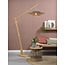 Good&Mojo Vloerlamp Kalimantan bamboe h.207cm/kap horiz.60x15cm zw/nat.