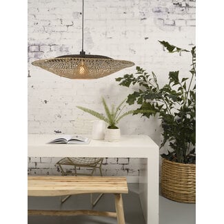 Good&Mojo Hanglamp Kalimantan bamboe plat Ø87 cm