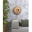 Good&Mojo Wandlamp Kalimantan bamboe plat Ø44 S