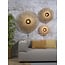 Good&Mojo Wandlamp Kalimantan bamboe plat Ø87 L