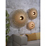 Good&Mojo Wandlamp Kalimantan bamboe plat Ø87 L