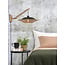 Good&Mojo Wandlamp Kalimantan bamboe naturel Ø44 zwart naturel S