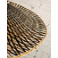 Good&Mojo Wandlamp Kalimantan naturel Ø60 zwart naturel L