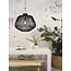 Good&Mojo Good&Mojo Hanglamp Madagascar rotan zwart Ø60cm