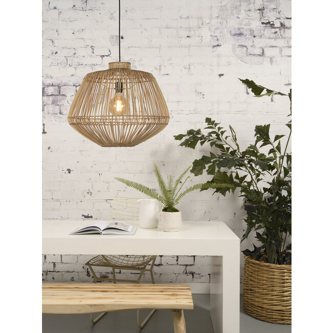 Good&Mojo Hanglamp Madagascar rotan dia.60xh.50cm naturel
