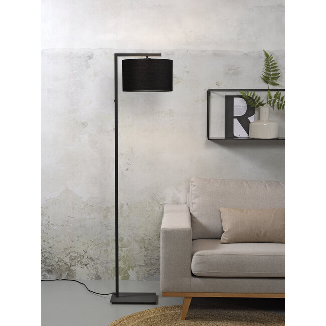it's about RoMi Vloerlamp ijzer/zwart Boston zwart