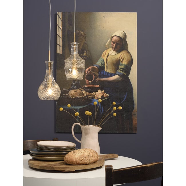 it's about RoMi Hanglamp glas Brussels Ø 14 transparant/goud druppel