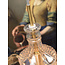 it's about RoMi Hanglamp glas Brussels Ø 13 transparant/goud rechtvormig