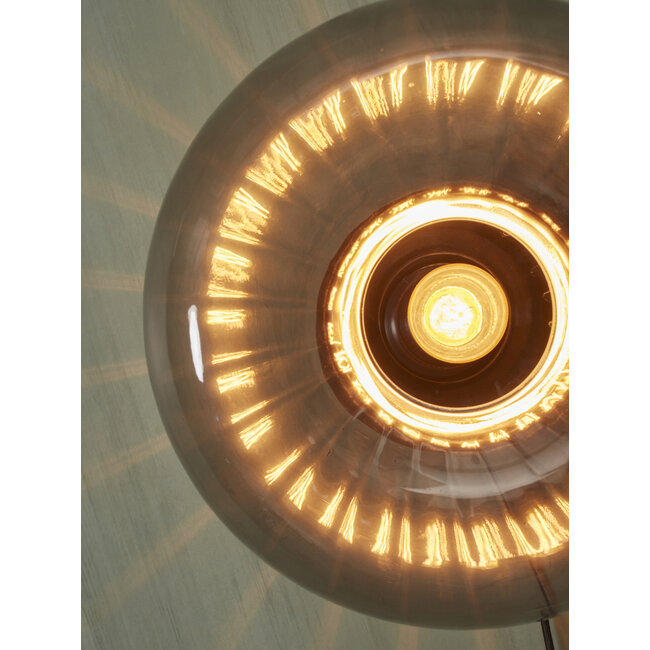 it's about RoMi Wandlamp glas Brussels Ø 27 antraciet