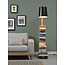 it's about RoMi Vloerlamp ijzer/hout Cambridge voor boeken naturel/ zwart