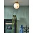 it's about RoMi Plafonniere glas/ijzer Carrara bol wit marmerprint/goud S