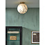 it's about RoMi Plafonniere glas/ijzer Carrara bol wit marmerprint/goud L
