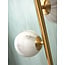 it's about RoMi Voerlamp glas/ijzer Carrara 3-bol wit marmerprint/goud