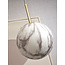 it's about RoMi Hanglamp glas/ijzer Carrara bol wit marmerprint/goud  S