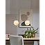 it's about RoMi Hanglamp glas/ijzer Carrara bol wit marmerprint/goud  S
