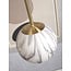 it's about RoMi Hanglamp glas/ijzer Carrara bol wit marmerprint/goud M