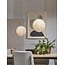 it's about RoMi Hanglamp glas/ijzer Carrara bol wit marmerprint/goud M