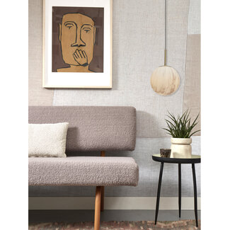 it's about RoMi Hanglamp glas/ijzer Carrara bol wit marmerprint/goud M