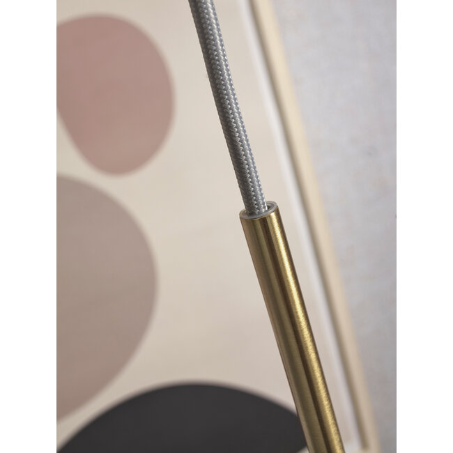 it's about RoMi Hanglamp glas/ijzer Carrara bol wit marmerprint/goud L