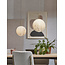 it's about RoMi Hanglamp glas/ijzer Carrara bol wit marmerprint/goud L