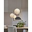 it's about RoMi Hanglamp glas/ijzer Carrara bol wit marmerprint/goud L