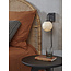 it's about RoMi Wandlamp glas/ijzer Carrara bol wit marmerprint/zwart