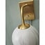it's about RoMi Wandlamp glas/ijzer Carrara bol wit marmerprint/goud