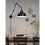 it's about RoMi Wandlamp ijzer Chicago h.80cm/l.60-130cm mat zwart