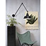 it's about RoMi Wandlamp ijzer Chicago h.80cm/l.60-130cm mat zwart