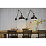 it's about RoMi Wandlamp ijzer Chicago h.80cm/l.60-130cm mat zwart