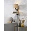 it's about RoMi Wandlamp ijzer Florence E14 met plank+usb incl. dimmer d. linnen