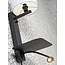 it's about RoMi Wandlamp ijzer Florence plank+usb+leeslamp 15000hrs incl. dimmer l. linnen