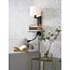 it's about RoMi Wandlamp ijzer Florence plank+usb+leeslamp 15000hrs incl. dimmer wit