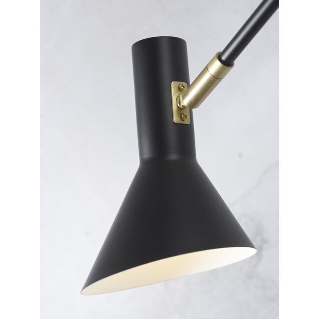 it's about RoMi Plafonniere ijzer Izmir 3-arm zwart/goud accent