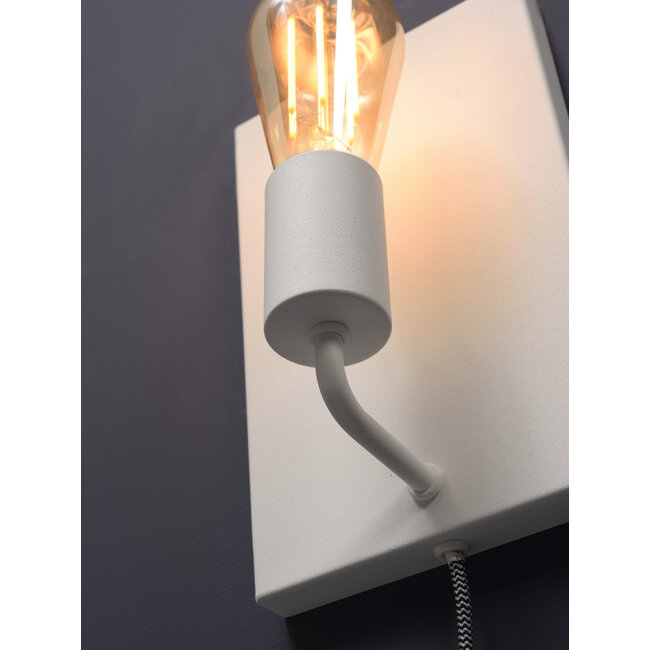 it's about RoMi Wandlamp ijzer Madrid b.15xh.25cm wit L