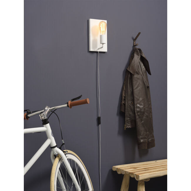 it's about RoMi Wandlamp ijzer Madrid b.15xh.25cm wit L
