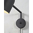 it's about RoMi Wandlamp ijzer Marseille zwart