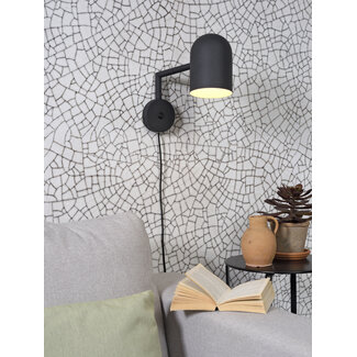 it's about RoMi Wandlamp ijzer Marseille zwart