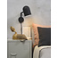 it's about RoMi Wandlamp ijzer Marseille zwart