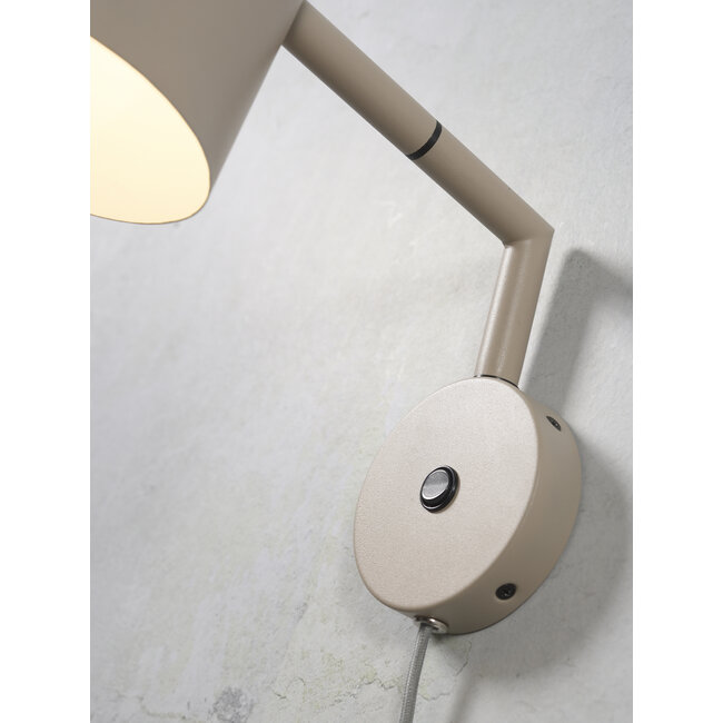 it's about RoMi Wandlamp ijzer Marseille zand