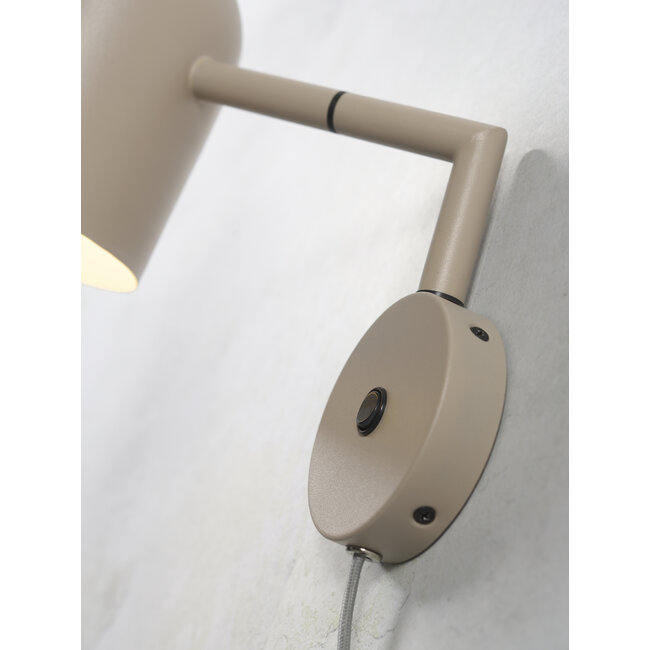 it's about RoMi Wandlamp ijzer Marseille zand